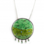 Les Tr&eacute;sors De Lily [E0680] - Collier Cr&eacute;ateur 'Thalassa' Vert žalia