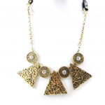 Les Tr&eacute;sors De Lily [H9866] - Collier Cr&eacute;ateur 'Queen' dor&eacute;