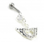 Les Tr&eacute;sors De Lily [I9123] - Body Piercing 'Love' blanc balta