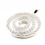 Les Tr&eacute;sors De Lily [I9833] - Pendentif Argent 'D&eacute;esse' Blanc