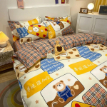 Mink&scaron;tas antklodės užvalkalų rinkinys Patalynė pagalvės užvalkalas Love Hear Pattern patalynės komplektas