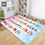 Animacinis filmas Lai&scaron;kas numeris Gyvūnų Dėlionė Žaidimų Kilimėlis Mieli Vaiki&scaron;ki Kilimėliai Miegamojo Didelis Mink&scaron;tas kilimas 120x160cm 1pcs