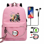 Anime kuprinė paaugliams, unisex mokyklinės kuprinės berniukui, mergaitei, animacinių filmų spauda, ne&scaron;iojamojo kompiuterio kuprinė, kuprinė atgal į mokyklą, mochilas