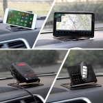 360 pasukamas telefono laikiklis neslystantis kilimėlis automobilio salono prietaisų skydelis, reguliuojamo kampo lipnus kilimėlis GPS navigacijai Balck automobiliui