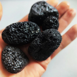 Natūralaus akvariumo žuvų bako filtro laikmena vulkaninės uolienos biologinis rutulys bio filtras skaidraus vandens dekoravimas korio filtro akmuo 100g juoda