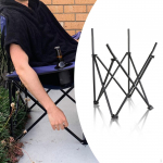 Sulankstoma kėdės koja, baldų koja, atsargų pakeitimas darbo kėdė, metalinė stovyklavietės taburetė Trikojis paplūdimys