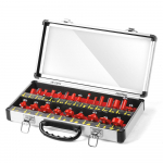 24 vnt. Medžio apdirbimo freza 6 mm kotas Apipjaustymo ma&scaron;ina Apvalinimo freza Nuolydžio freza Formavimas įvairiaspalvis