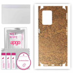 apgo Protective Skin Sticker for the back+sides compatible with OnePlus Nord CE 2 Lite, Full Wrap Film, Foil, Vinyl - Pattern Rusty Copper