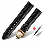 Natūralios odos apyrankė 16mm 18mm 20mm 22mm laikrodžio dirželis ro-lex tissot laikrodžio apyrankė bambuko mėlynos žalios spalvos rie&scaron;inių laikrodžių apyrankė 18mm