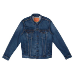 Levis FW22 Vienspalvė Atsitiktinė Džinsinė Striukė Vyri&scaron;ka Vir&scaron;utinė Apranga Mėlyna 72334-0322 L