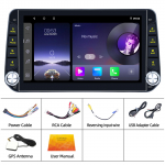 10,1 colio Android 4 branduolių / 8 branduolių automobilio radijo daugialypės terpės grotuvas dvigubos rankenėlės GPS navigacija 4-core 2+32CP