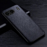 Odinis dėklas OnePlus Nord 4 Premium tekstūros retro ličio ra&scaron;to galinis dangtelis OnePlus Nord CE4 Lite dėklui Nord CE4 Lite 5G juoda