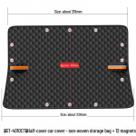 &bdquo;Juoda magnetinė automobilio sniego danga priekiniam priekiniam stiklui &ndash; sustorėjęs nuo už&scaron;alimo pusės dangtis nuo saulės&ldquo;.