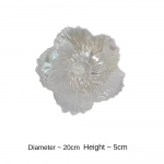 Skandinavi&scaron;ko stiliaus gėlės formos vaisių lėk&scaron;tė, namų kri&scaron;tolinio stiklo, perlamutrinės baltos spalvos, užkandžių laikymo lėk&scaron;tė, didelės talpos