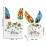 20 vnt. Eid Mubarak saldainių dovanų mai&scaron;eliai su zuikio ausytėmis, skirti sausainių pakavimui, islamo musulmonų vakarėlio reikmenys 2024 Ramadan Kareem namų dekoracija 20pcs