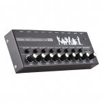 8 kanalų garso mai&scaron;ytuvas Mono/stereo perjungiamas garso mai&scaron;ytuvas su lygio indikatoriaus lempute 6,35 mm TRS/TS juoda