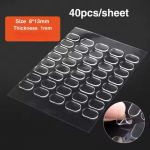 Skaidrūs nuimami gelio klijų ta&scaron;kai Dvipusiai gelio klijų pagalvėlės Veiksmo figūrėlės Lipnios tvirtinimo ta&scaron;kai Plakatas Pakabinamas ant sienos Skaidrus lipnus 40PCS-(1 Sheets) skaidri