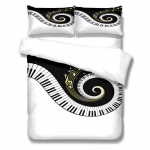 Gitaros muzikos antklodės užvalkalų komplektas, viengulė lova, dvigulė lova, dvigulė lova, dvigulė lova, dvigulė lova, dvigulė lova, patalynės komplektas 140x210cm