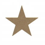 &Eacute;toile en m&eacute;dium &agrave; d&eacute;corer - Legeantdelafete - 10cm - Marron - Adulte - Mixte