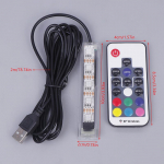 Žuvies aksesuaras Mikro akvariumo lemputė, USB maitinamas nuotolinio valdymo pultas Spalvinga žuvų LED lempa kra&scaron;tovaizdžio USB akvariumo &scaron;viesai A2