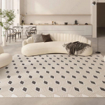 Prancūzi&scaron;kas languotas neslidus kilimas: Svetainė, miegamasis ir prie&scaron;kambaris &ndash; atsparus purvui, sugeriantis vandenį, lengvai prižiūrimas 200x300 cm (Thick Plush)