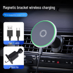 Magic Clip T50: Magnetinis belaidis automobilinis įkroviklis su aplinkos ap&scaron;vietimu ir GPS laikikliu