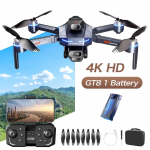 2025 Naujas LYZRC GT8 Profesionalus Dronas 8K HD Triguba Kamera Nuotolinio Valdymo Žaislas Kliūčių I&scaron;vengimas Bekolektorinis Sulankstomas FPV WiFi Kvadkopteris Dovana 4K 1 battery
