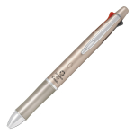Pilotas Dr. Grip daugiafunkcinis ra&scaron;iklis 4+1: 4 spalvų tu&scaron;inukas 0,7 mm + mechaninis pie&scaron;tukas 0,5 mm, &scaron;ampano aukso spalvos, slankiojo svirtelės mechanizmas, lengvas 26,3 g