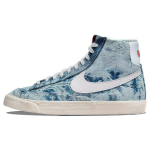 Nike Blazer Mid 77 skalbto džinso moteri&scaron;ki kedai Mėlyni Daugiaspalviai Sail DV2182-900 36