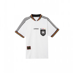 Adidas Vokietija 1996 m. namų mar&scaron;kinėliai trumpomis rankovėmis futbolo mar&scaron;kinėliai vyri&scaron;ki vir&scaron;utiniai drabužiai balti IT7749 M