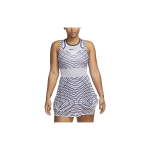 Nike Court Dri-FIT Slam Liemenį Pabrėžiantis Berankovis Suknelė Moteri&scaron;kos Suknelės Oxygen-Purple DR9739-536 XL