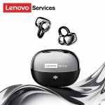 Originalios Lenovo RS103 belaidės Bluetooth 6.0 ausinės su ausies spaustuku, 360&deg; erdvinio garso ausinės, skirtos susitikimams, kelionėms, sportui juoda
