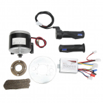 12V 350W Elektrinis nuolatinės srovės variklio valdiklio rinkinys 28A 2700RPM Akceleratoriaus rankena Go-Kart elektriniam paspirtukui motociklui
