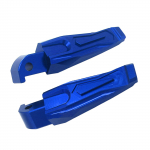 Suderinamas su NMAX155/125 XMAX300/250 motociklų aliuminio lydinio priedais Galinės keleivio pėdos pedalo pėdų atramos 2x mėlyna