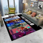 Street Fighter Retro Žaidimas SF Žaidėjo Kilimas Kilimas Namų Svetainei Miegamajam Sofai Durų Kilimėlis Dekoras, Vaikų Plotas Kilimas Neslystantis Grindų Kilimėlis 40x60cm