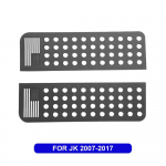 Alumino lydinio galinių durų lango stiklo juostelės lipdukai apdaila Jeep Wrangler JK JKU JL JT 4 durų 2007-2024 automobilio aksesuaras