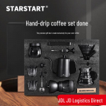 STAR-START Deluxe Kavos ruo&scaron;imo rinkinys su medžio imitacijos malūnėliu