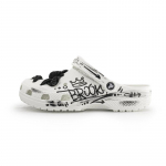 Crocs Classic klumpės Didelės Akys Mielos Linksma Grafiti &Scaron;aunios Universalūs Skylėti Batai Unisex Balti 36-37 balta