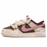 Nike Dunk Low vir&scaron;utiniai riedlenčių batai Moteri&scaron;ki smėlio spalvos rudos spalvos milteliniai DV1160-100(KomandaM-) 36