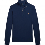 Polo Ralph Lauren megztinis vienspalvis Little Pony siuvinėta apykakle ilgomis rankovėmis vaiki&scaron;kas megztinis tamsiai mėlynas 323952436-001 XL