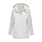 &Scaron;ilti moteri&scaron;ki vėjo striukės su nuimamu gobtuvu, vilnos pamu&scaron;alu, užtrauktuku, vėjui atsparūs parkai, lauko žygio, alpinizmo striukės S