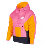 Nike Sportinio stiliaus džemperis Heritage subtilios violetinės ir rožinės spalvos/Universitetinės aukso/Obsidianinės spalvos/Baltas Paaugliams CU8542-684 S