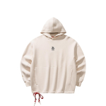 Anta Kyrie Irving serijos Off-White Unisex laisvas džemperis su minimaliu siuvinėjimu ir rai&scaron;teliu suri&scaron;amu kra&scaron;tu 172611718S-1 XL white