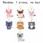 FUGG ALLEY CATS Pūkuoti kabantys kolekciniai daiktai Fuggler Tikras beplaukis katinas Siami&scaron;kas katinas Oranžinis kačiukas Dantų demonas Pliu&scaron;inis kolekcinis daiktas Žetonas 1 PC NO BOX white