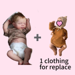 50cm Reborn mergaitė kūdikis mink&scaron;tas kietas silikonas gyvas lėlė Naujagimio lėlė dovana baby girl+1 replaced clothing