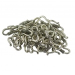 50Pcs Tibetan Silver S hook Clasp Necklace Jewelry Making 21 x 14mm 21 x 14 mm