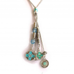 Les Tr&eacute;sors De Lily [J6965] - Collier 'Kilimanjaro' turquoise turkis