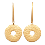 Les Tr&eacute;sors De Lily [Q6621] - Boucles Plaqu&eacute; Or 'Cl&eacute;opatra' dor&eacute; - 15 mm