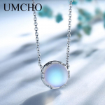 UMCHO Aurora pakabukas karoliai Halo Crystal Gemstone Scale Light karoliai moterims eleganti&scaron;ka papuo&scaron;alų dovana