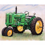 Deimantinis siuvinėjimas Green Tractor 5D Deimantinė tapyba mozaika Paveikslėlis Rankų darbo namų dekoras 20X30CM